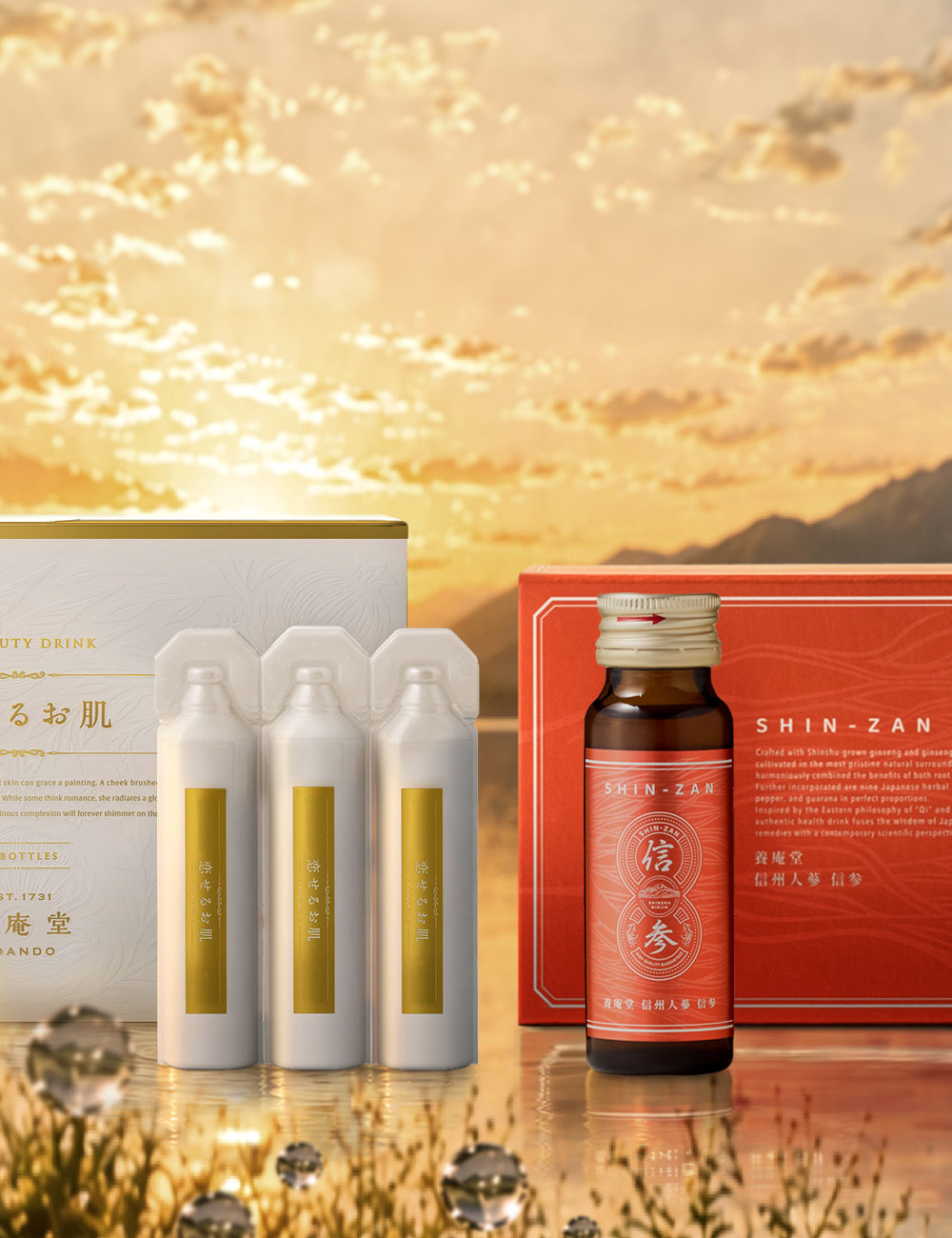養庵堂 EX Beauty Drink 恋せるお肌／信州人蔘 信参