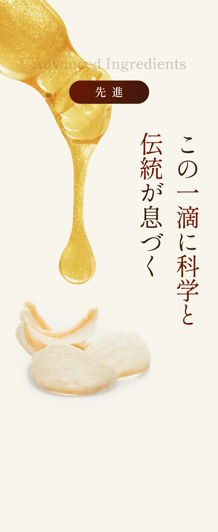 この一滴に科学と伝統が息づく